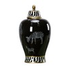 仿制瓷器陶瓷斑马储物罐罐子花器QG11091661 Newly made Porcelain black vase 商品缩略图3