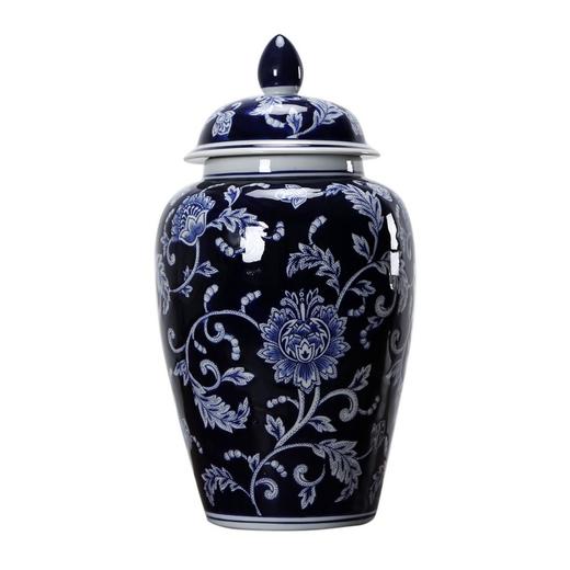 仿制瓷器陶瓷15寸蓝底将军罐罐子花器WBH17100031 Newly made Porcelain Jar 商品图2