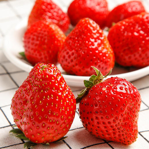 3年热卖丹东牛奶草莓现摘鲜美红嫩不掺假无农残孕妇都可放心吃的免洗