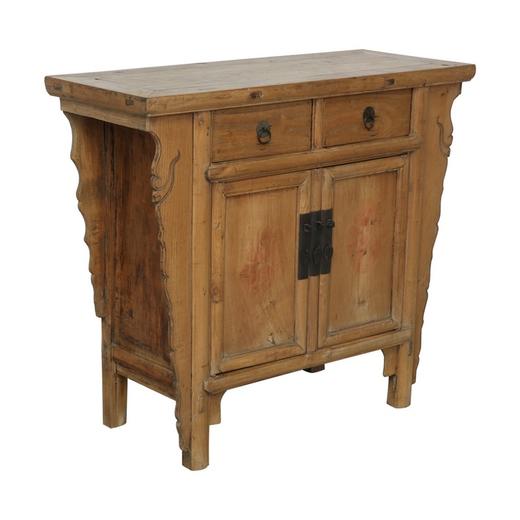 清晚期榆木古董家具二屉二门柜玄关柜边柜Q1709006016 Antique Elm wood Cabinet 商品图2