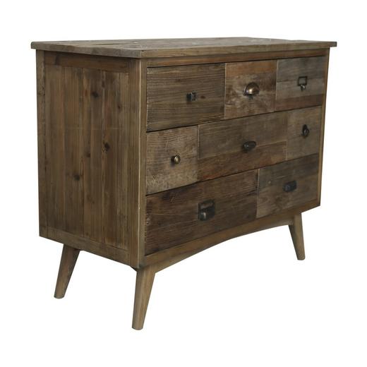 新仿榆木+杉木新中式小号多屉柜抽屉柜玄关柜QQ18050003 Newly made Elm wood and fir wood Small chest of drawers 商品图2
