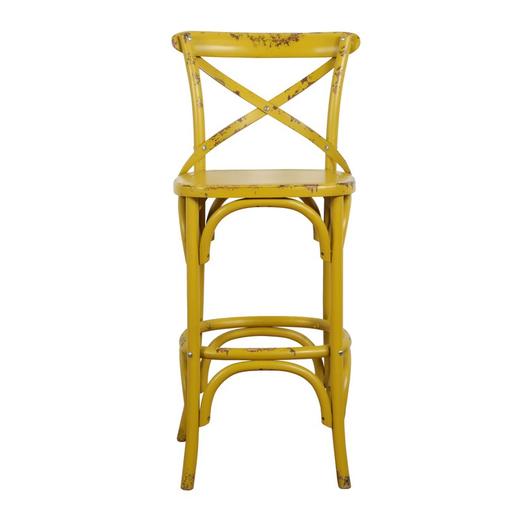 新仿桦木仿旧家具彩漆吧椅吧椅椅子QQ14010049-黄 Newly made Birch wood Bar chair 商品图1