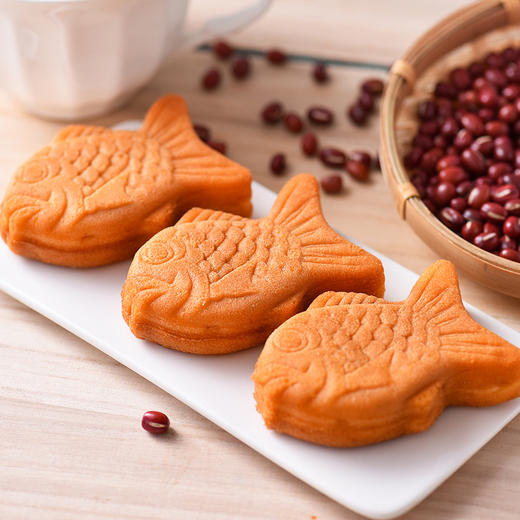 多田制果红豆夹心小鱼形软蛋糕