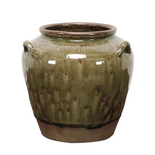新仿瓷器仿古瓷器黄釉罐QQ18010049 Newly made Porcelain Green jar 商品图1