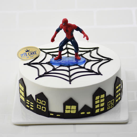 【蜘蛛侠A款】奶油水果  儿童巧克力造型蛋糕 商品图1