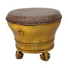 老改榆木新中式小脚盆凳小彩凳席面凳QB18040083 Modified Elm wood Small drum stool 商品缩略图3