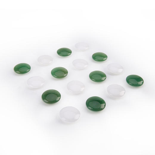 昆仑玉东陵玉围棋子配香花梨围棋罐 商品图4