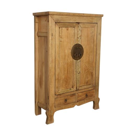 清晚期核桃木古董家具二门二屉柜衣柜大柜Q1706003856 Antique Walnut wood Cabinet 商品图2