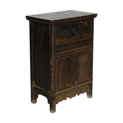 清晚期榆木古董家具一屉二门柜床头柜小柜Q1709000472 Antique Elm wood Cabinet 商品图2