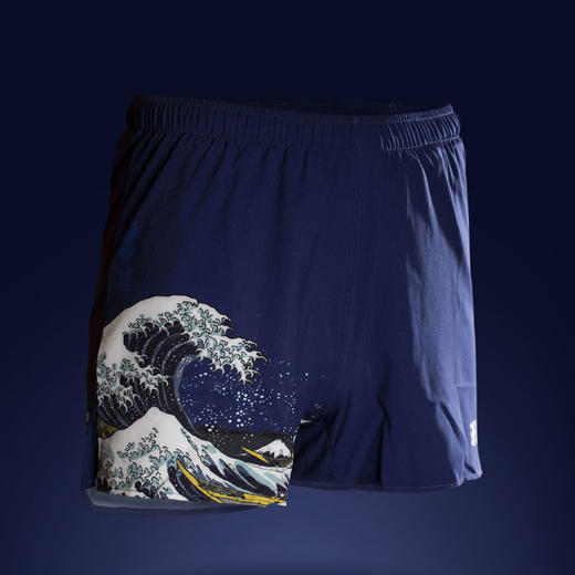 严素跑步运动短裤,疾风怒涛特价不退换,男/女款,带内衬,轻量,速干,透气,附袋 严素态度 商品图0