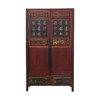 清晚期楠木古董家具红漆大柜衣柜书柜Q0504112460 Antique Cedar wood Red lacquer cabinet 商品缩略图1
