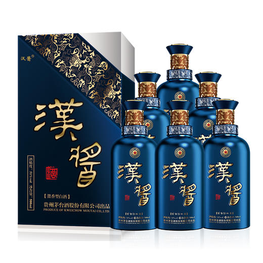 【非原箱】茅台股份 汉酱铂金蓝 酱香型 51度 500ml x6 商品图3