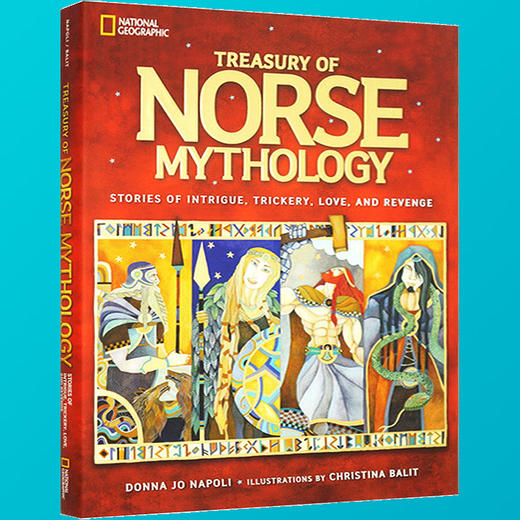美国guo家地理北欧神话故事 英文原版 Treasury of Norse Mythology 全彩插画精装版 儿童百科经典神话故事图画书 英文版进口书 商品图1