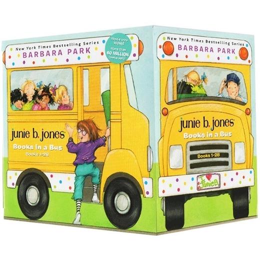 朱尼琼斯系列28册 英文原版小说 Junie B. Jones Complete 初级桥梁章节书 Books in a Bus 巴巴拉帕克英语童书籍 商品图3