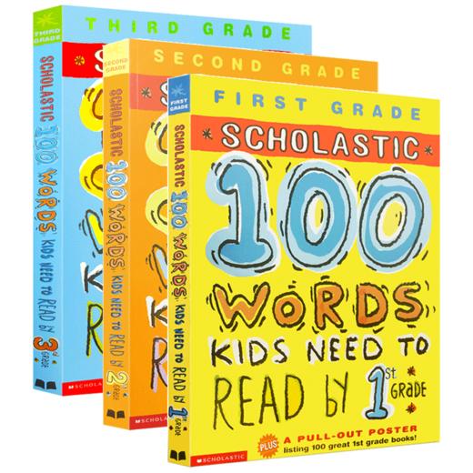 学乐美国小学100个英语词汇1-3册套装 英文版 Scholastic 100 Words Kids Need to Read 英文原版单词练习册 现货正版进口英语书籍 商品图4