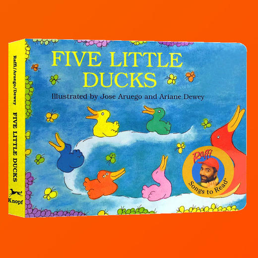 英文原版绘本书 Five Little Ducks 五只小鸭 童谣绘本纸板撕不烂纸板书 英文版 0-6岁儿童启蒙绘本故事书 廖彩杏书单英语书 商品图2