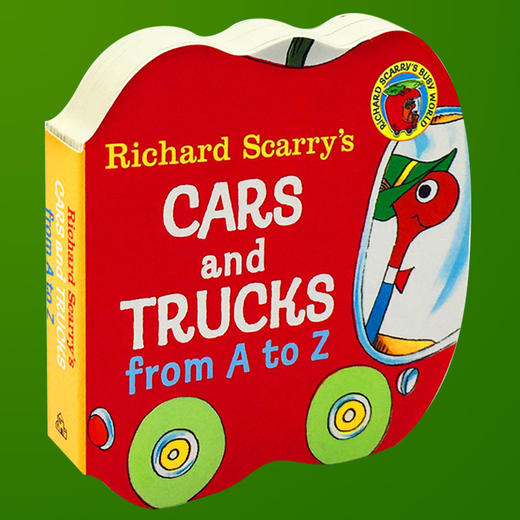 Richard Scarry’s Cars and Trucks from A to Z 英文原版绘本 斯凯瑞儿童启蒙英语字母认知图画 纸板书 学习书 英文版进口原版书 商品图1