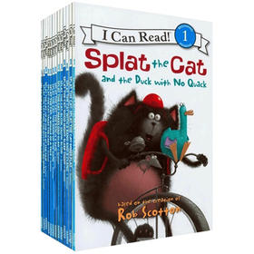 儿童英文原版绘本 Splat The Cat 啪嗒猫16册 I Can Read 吴敏兰书单 儿童启蒙自然拼读阅读材料Phonics 英文版进口书