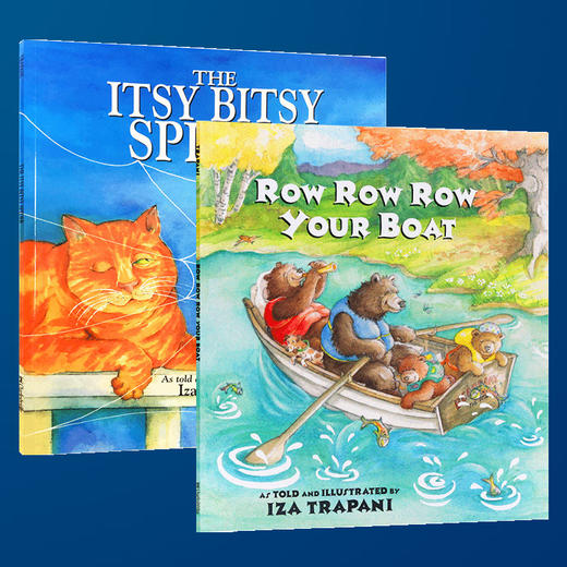 Row Row Row Your Boat 划船歌 The Itsy Bitsy Spider 可爱的小蜘蛛 英文原版进口 2-7岁儿童谣绘本 Iza Trapani 你的小船摇啊摇 商品图3