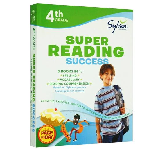 华研原版 Fourth Grade Super Reading Success 美国小学四年级练习册 英文原版书 英语拼写+词汇+阅读理解 进口全英文版书籍 商品图0