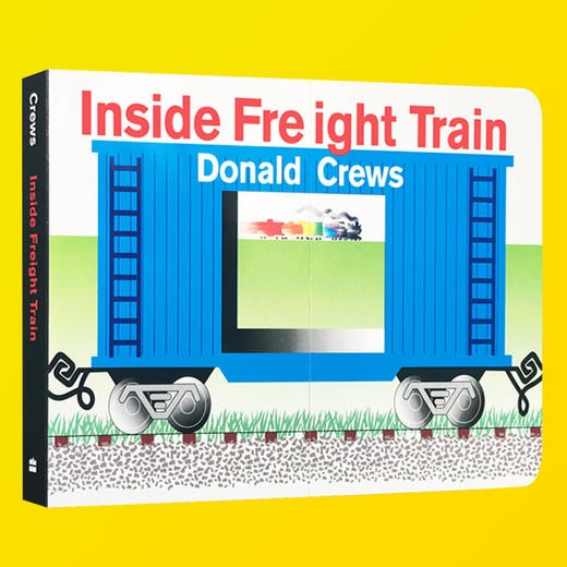 英文原版绘本 Inside Freight Train 火车的里面 亲子游戏互动图画书 0-1-3-6岁英语启蒙阅读早教育儿童书 货运列车里 正版进口 商品图1