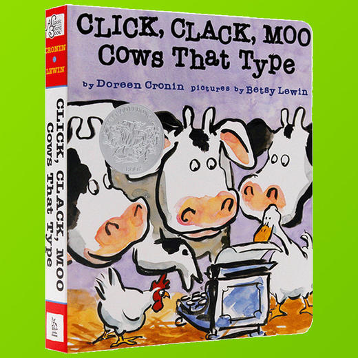 英文原版绘本 Click Clack Moo Cows That Type 咔嗒 咔嗒 哞 英文绘本纸板书 廖彩杏有声书单 亲子图书 英文版进口书 商品图1