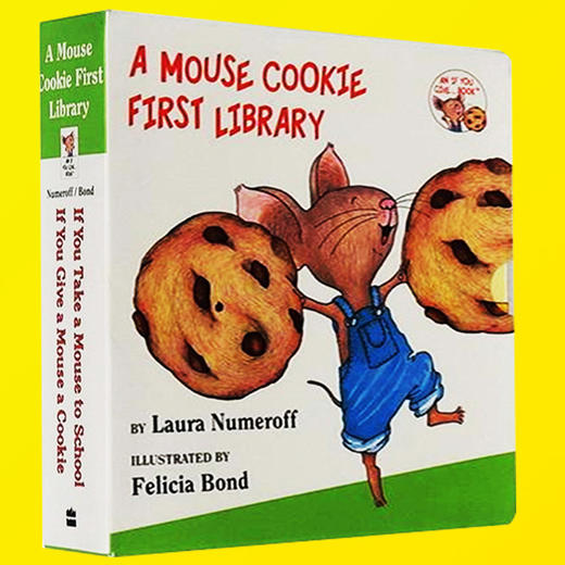 英文原版 If You Give a Mouse a Cookie 要是你给老鼠吃饼干2册纸板书 Take a Mouse to School 幼儿启蒙认知绘本 廖彩杏书单 商品图1