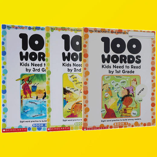 美国小学1-3年级必须掌握100个单词套装 Words Kids Need to Read 100个词汇套装 sight word练习册 英文原版正版进口书籍 商品图2