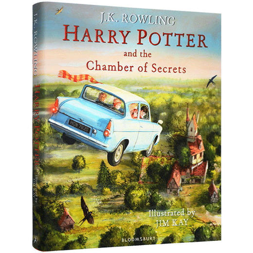 哈利波特与密室插图精装彩绘版书英文原版哈利波特插画本harry Potter And Chamber Of Secrets Jk罗琳英文版进口书