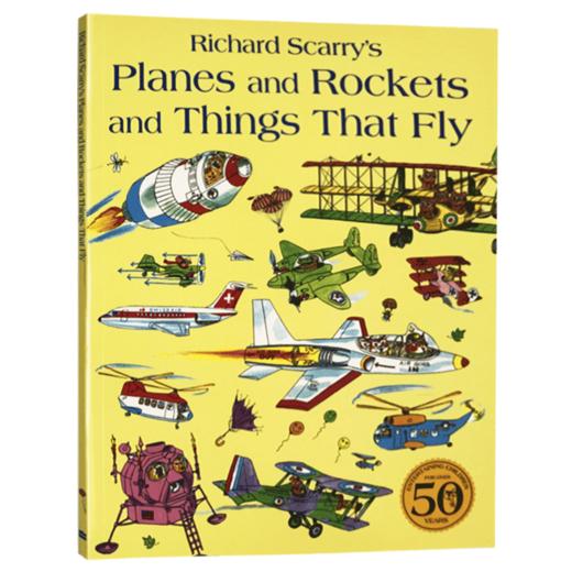 会飞的大家伙 英文原版 Planes and Rockets and Things That Fly 斯凯瑞金色童书 启蒙早教 英文版儿童绘本 进口书 商品图4