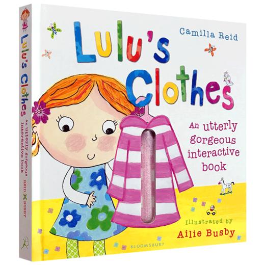 露露的衣服 Lulu’s Clothes 英文原版英语绘本 我爱露露系列 幼儿启蒙趣味认知图画翻翻书 英文版精装触摸操作书机关书 商品图4