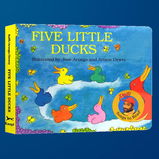 英文原版绘本书 Five Little Ducks 五只小鸭 童谣绘本纸板撕不烂纸板书 英文版 0-6岁儿童启蒙绘本故事书 廖彩杏书单英语书 商品图3