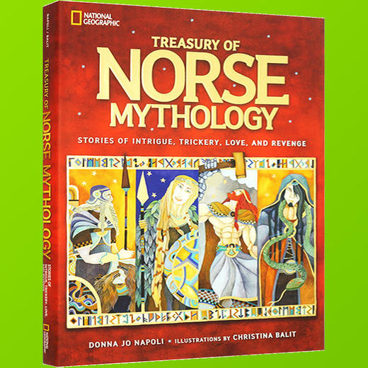 美国guo家地理北欧神话故事 英文原版 Treasury of Norse Mythology 全彩插画精装版 儿童百科经典神话故事图画书 英文版进口书 商品图2
