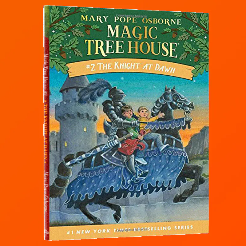 神奇树屋2 英文原版冒险小说the Knight At Dawn 迷雾中的骑士英文版进口儿童英语初级章节书籍magic Tree House