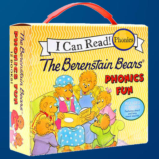 英文原版 Berenstain Bears Phonics Fun 贝贝熊自然拼读12本盒装启蒙绘本 I Can read 汪培珽 英语亲子育儿故事图画书 进口英文版 商品图2