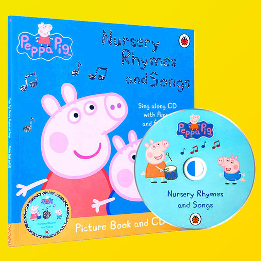 英文原版绘本 Peppa Pig 粉红猪小妹佩琪幼儿园经典韵文童谣 Nursery Rhymes and Songs with CD 小猪佩奇儿歌童谣 正版进口书 商品图2