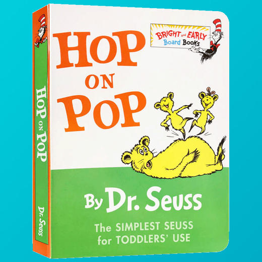 进口英文原版绘本 Hop on Pop Dr. Seuss 在爸爸身上蹦来跳去 纸板书 苏斯博士儿童启蒙低幼适龄版图画书籍畅销书 廖彩杏亲子读物 商品图3