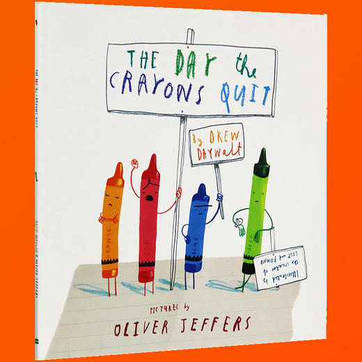 英文原版 The Day The Crayons Quit 小蜡笔大罢工 Oliver Jeffers 进口绘本  蜡笔辞职儿童趣味小故事 英语阅读启蒙图画书 商品图2