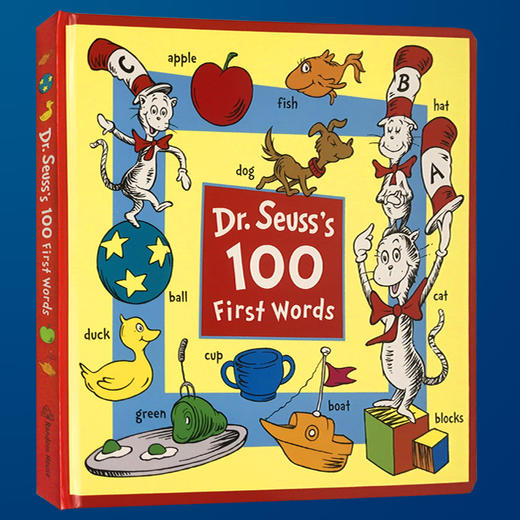 英文原版 Dr. Seuss's 100 First Words 苏斯博士100个初学英文单词 戴帽子的猫 商品图3