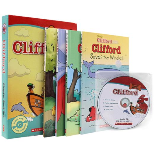 大红狗系列4册 英文原版儿童读物 Clifford Chapter Book 儿童英语桥梁章节书套装 正版进口书籍 英文版 商品图4