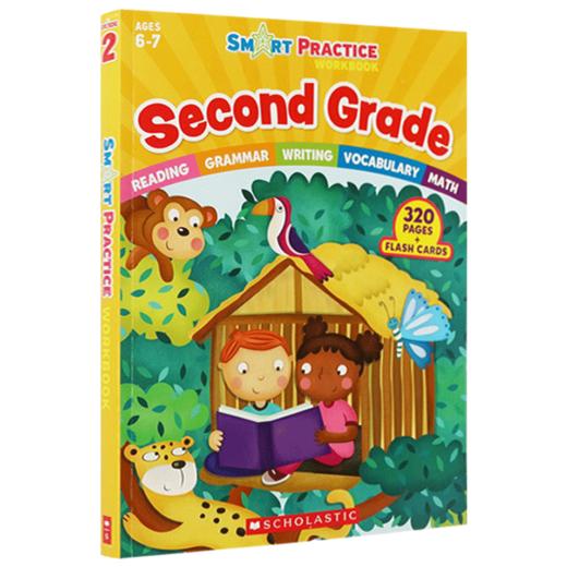 越学越聪明 美国小学二年级练习册 英文原版 Scholastic Smart Practice Workbook 学乐英语词汇拼读阅读写作数学 英文版 商品图4