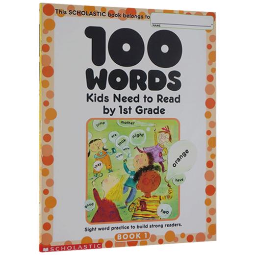 100 Words Kids Need to Read by 1st Grade 学乐美国小学一年级应掌握的100词汇 一百个词汇 sight word练习册 英文原版进口书 商品图4