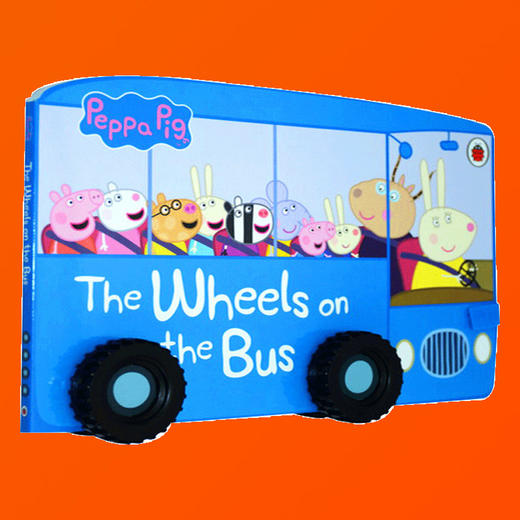 小猪佩琪英文原版 Peppa Pig The Wheels on the Bus 纸板书 英文版儿歌童谣绘本游戏 廖彩杏书单 小猪佩奇玩具书 正版进口书 商品图2