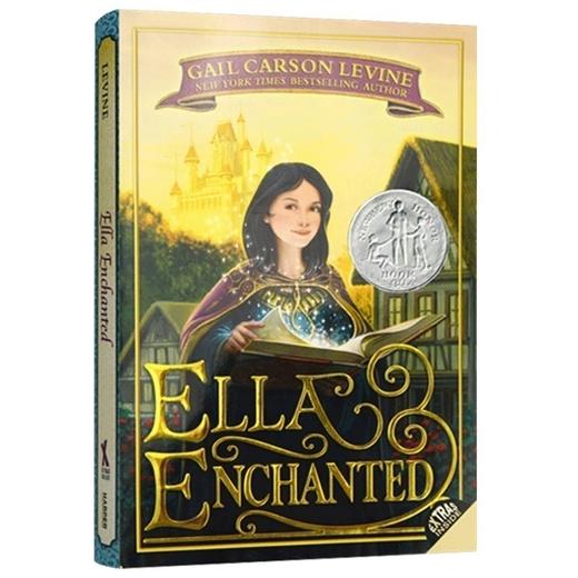 魔法灰姑娘 英文原版 Ella Enchanted 纽伯瑞银奖 英文版儿童文学书 同名电影原著小说 安妮海瑟薇主演 正版进口书 商品图0