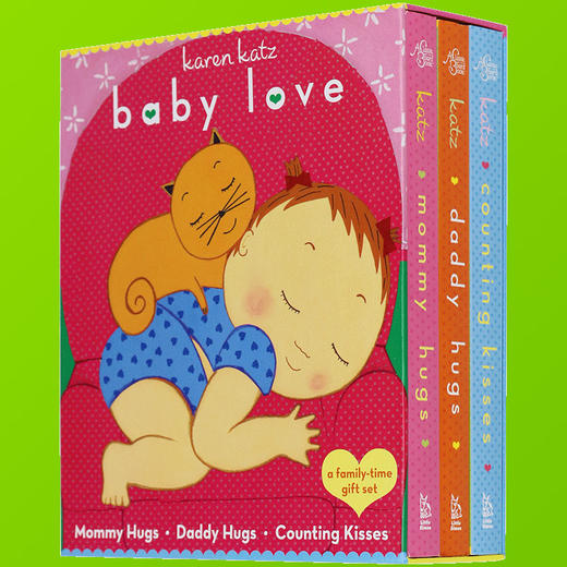 Baby Love 卡伦卡茨 Karen Katz 英文原版绘本 亲爱的宝宝3本套装 亲亲抱抱数数 幼儿启蒙读物纸板书 英文版正版英语书 商品图1