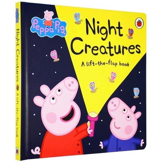 小猪佩奇 夜间动物大集合 英文原版绘本 Peppa Pig Night Creatures 粉红猪小妹翻翻书  纸板书 ladybird 佩琪 英文版进口书籍 商品图0
