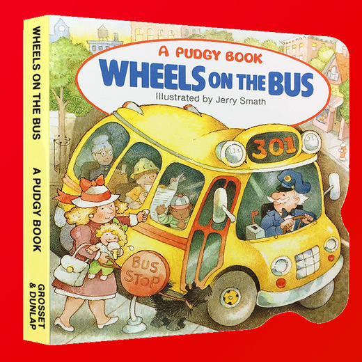 Wheels on the Bus 哗哗巴士 英文原版英语纸板书 亲子儿童绘本 巴士上的车轮 英文版睡前晚安童谣儿童歌曲图画书 商品图1