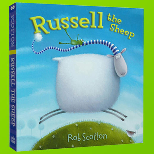 小羊罗素睡不着 纸板书 英文原版 Russell the Sheep  纽约时报推荐 宝宝睡前故事书 啪嗒猫Splat The Cat作者 英文版英语书 商品图1