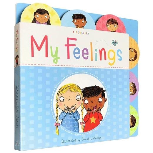 我的感受 英文原版绘本 My Feelings 儿童启蒙情绪绘本 大开本翻翻纸板书 亲子互动早教躲猫猫英文版正版进口图画书  0-3-6岁 商品图0