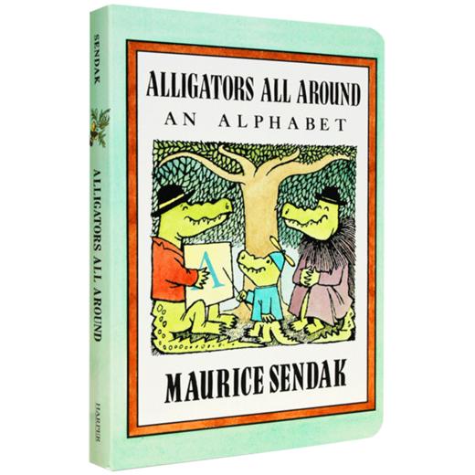 小鳄鱼学字母 英文原版绘本 Alligators All Around Board Book 廖彩杏书单 拼读纸板书 英文字母认知 英文版进口书 商品图4